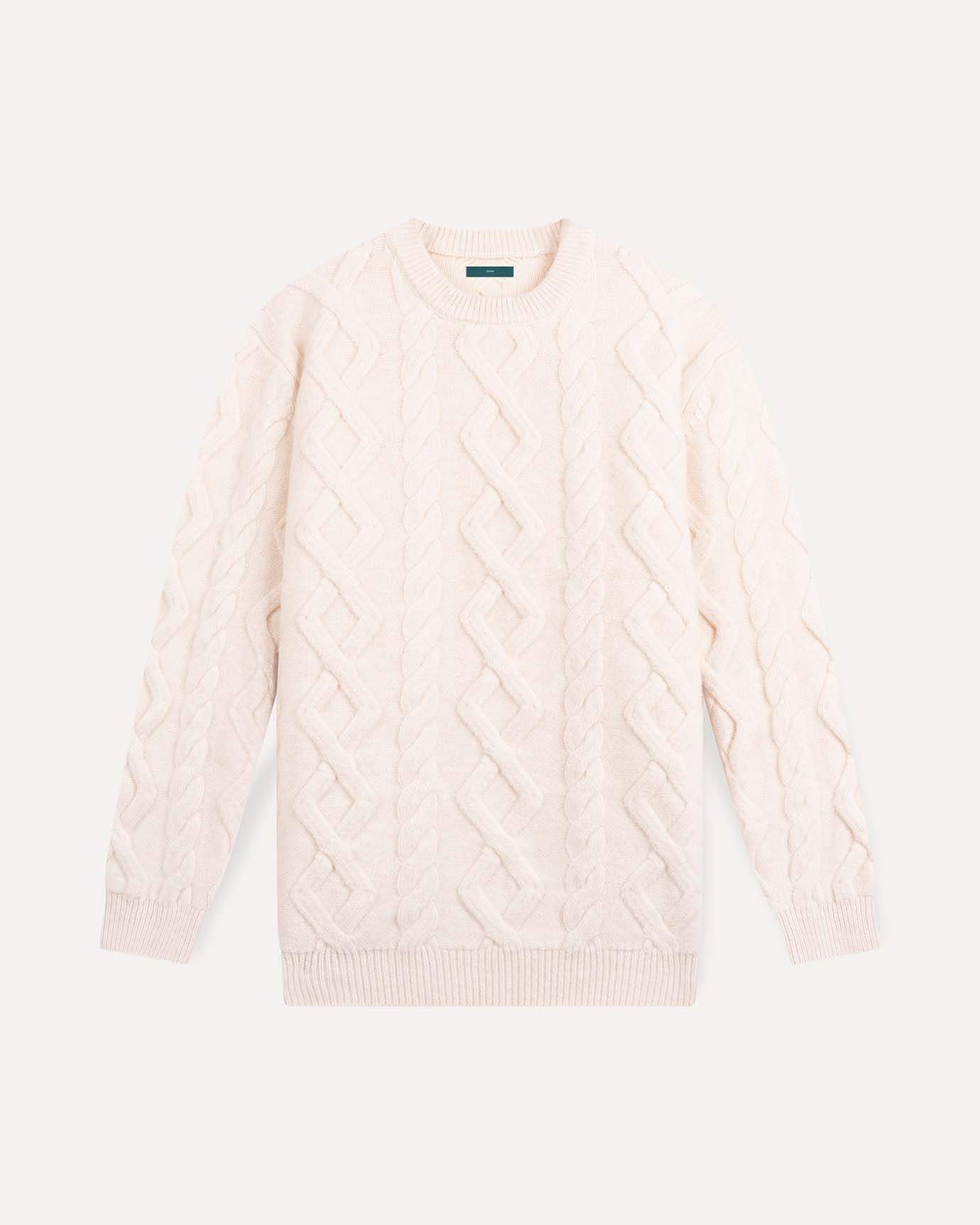 Wool Sweater Pullover White