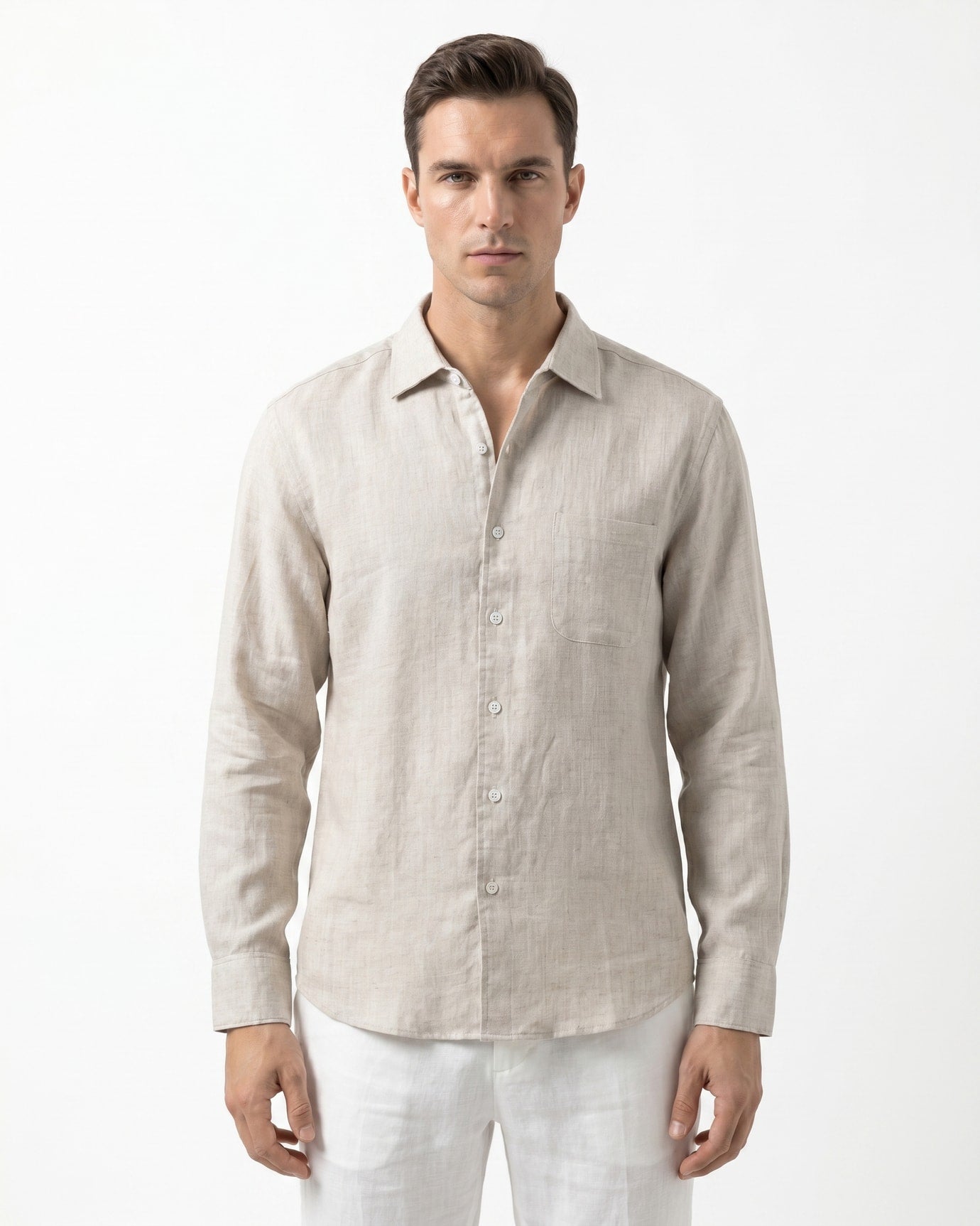 Retro Vintage Lyocell Linen Shirt