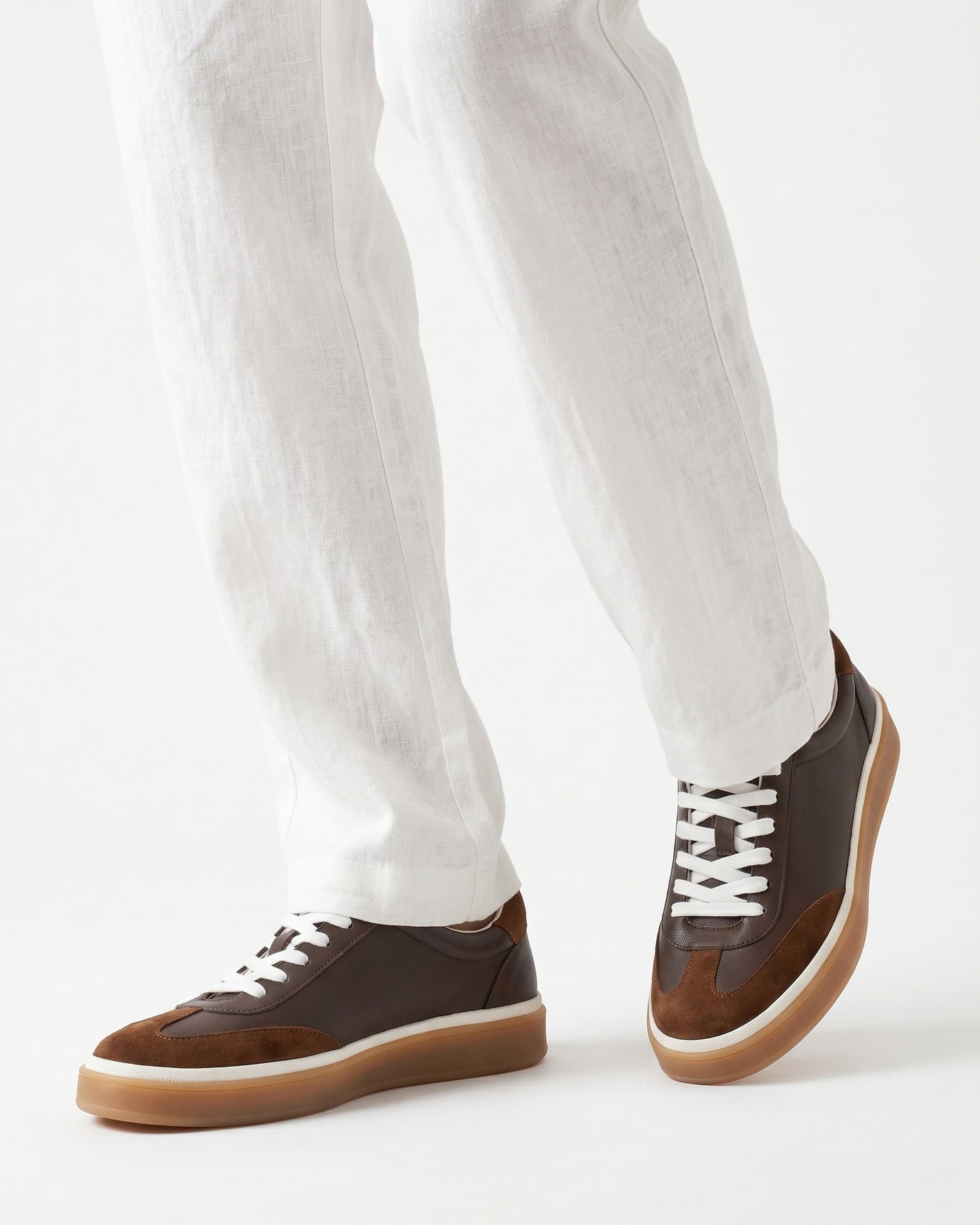 NY Leather Suede Sneakers