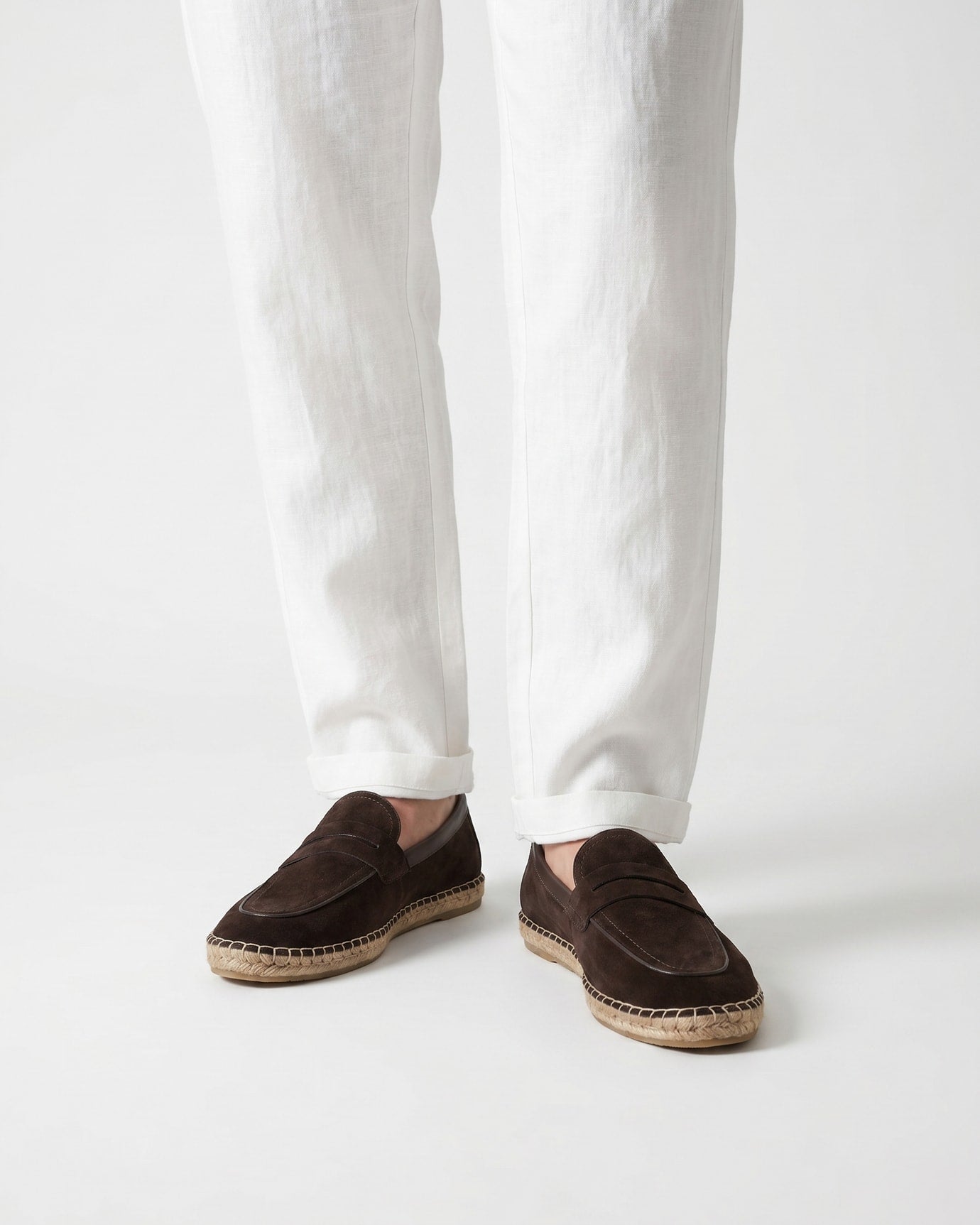 Mediterranean Suede Slip-On Loafers