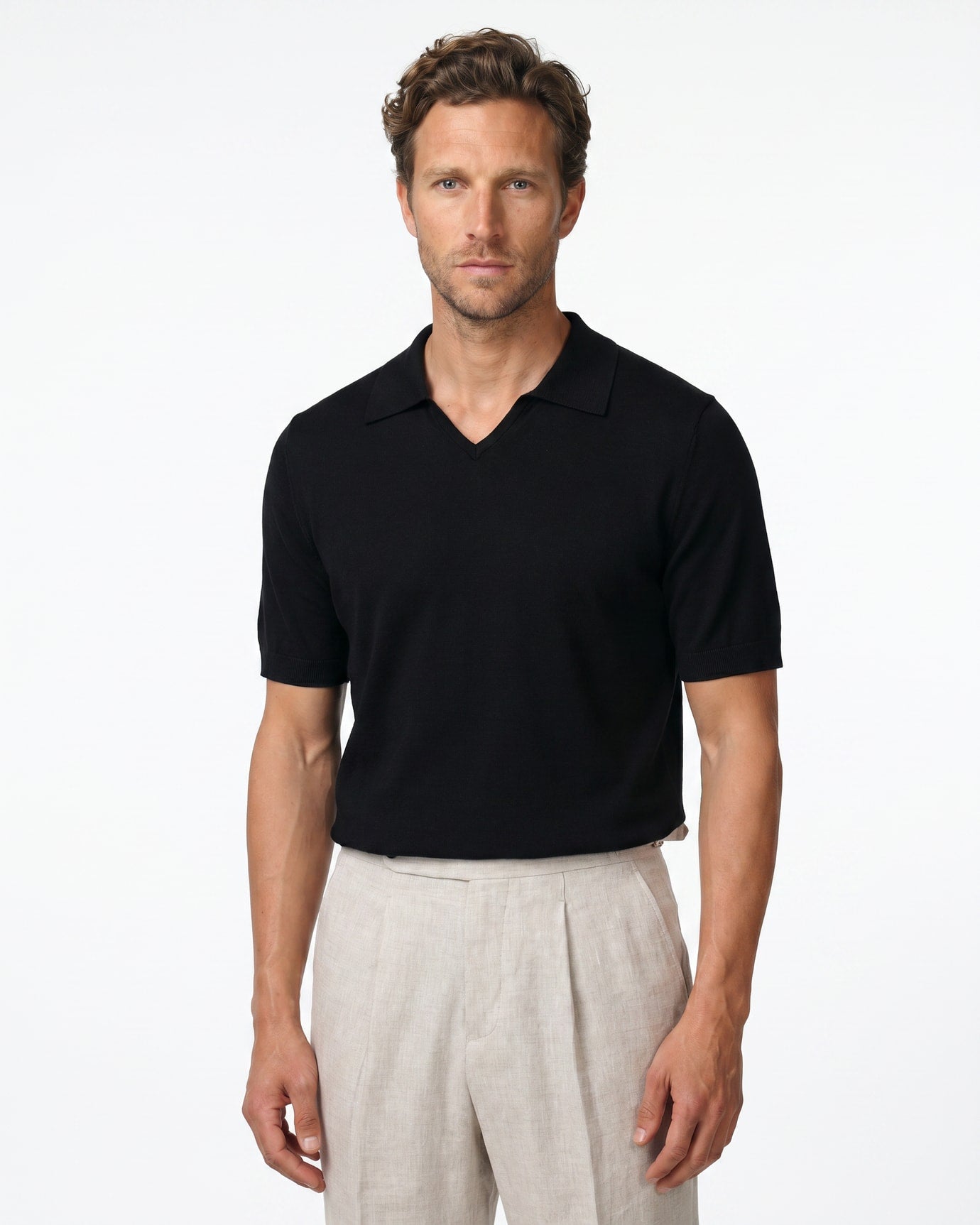 Marbella Cooling Acetate Silk Polo
