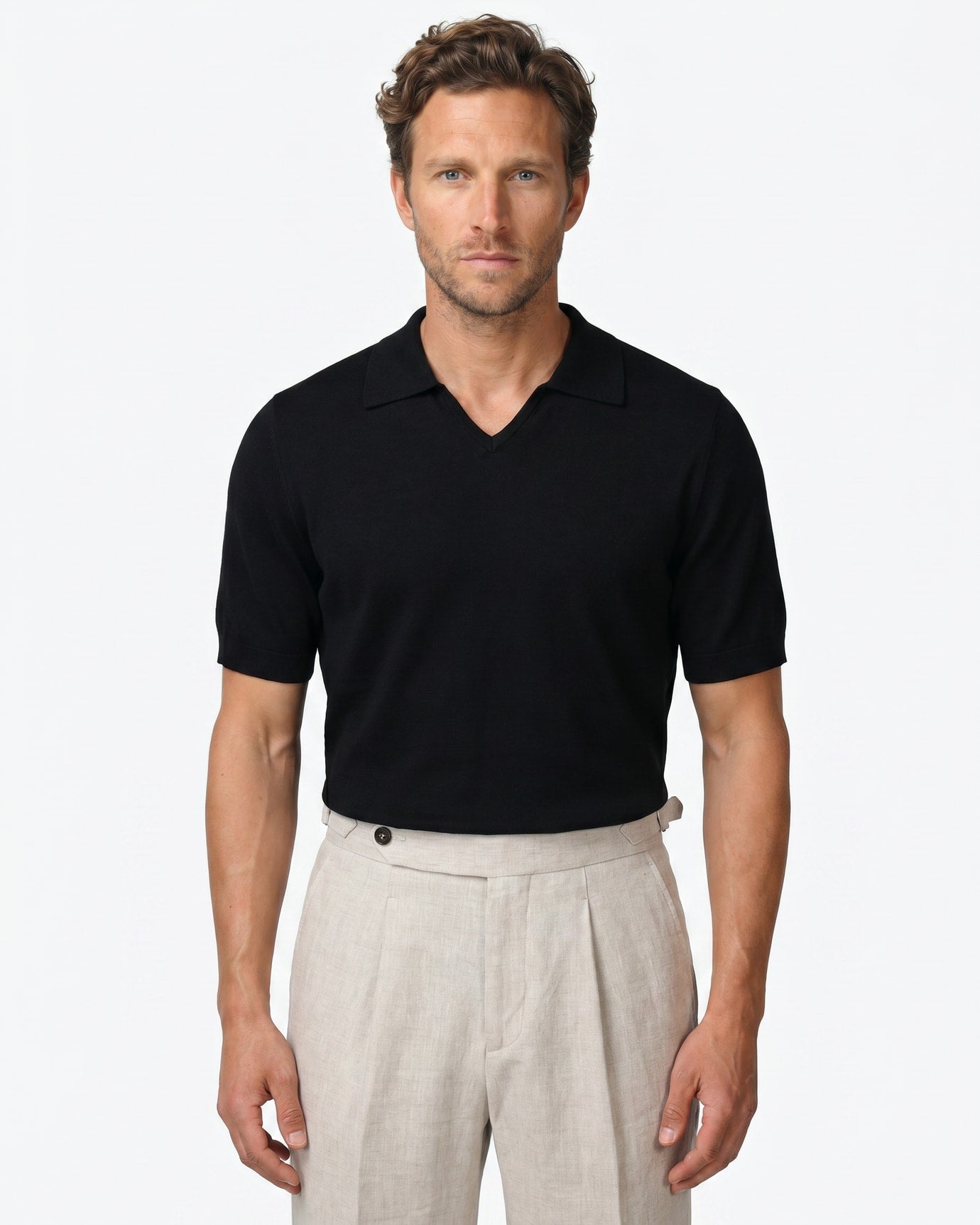 Marbella Cooling Acetate Silk Polo
