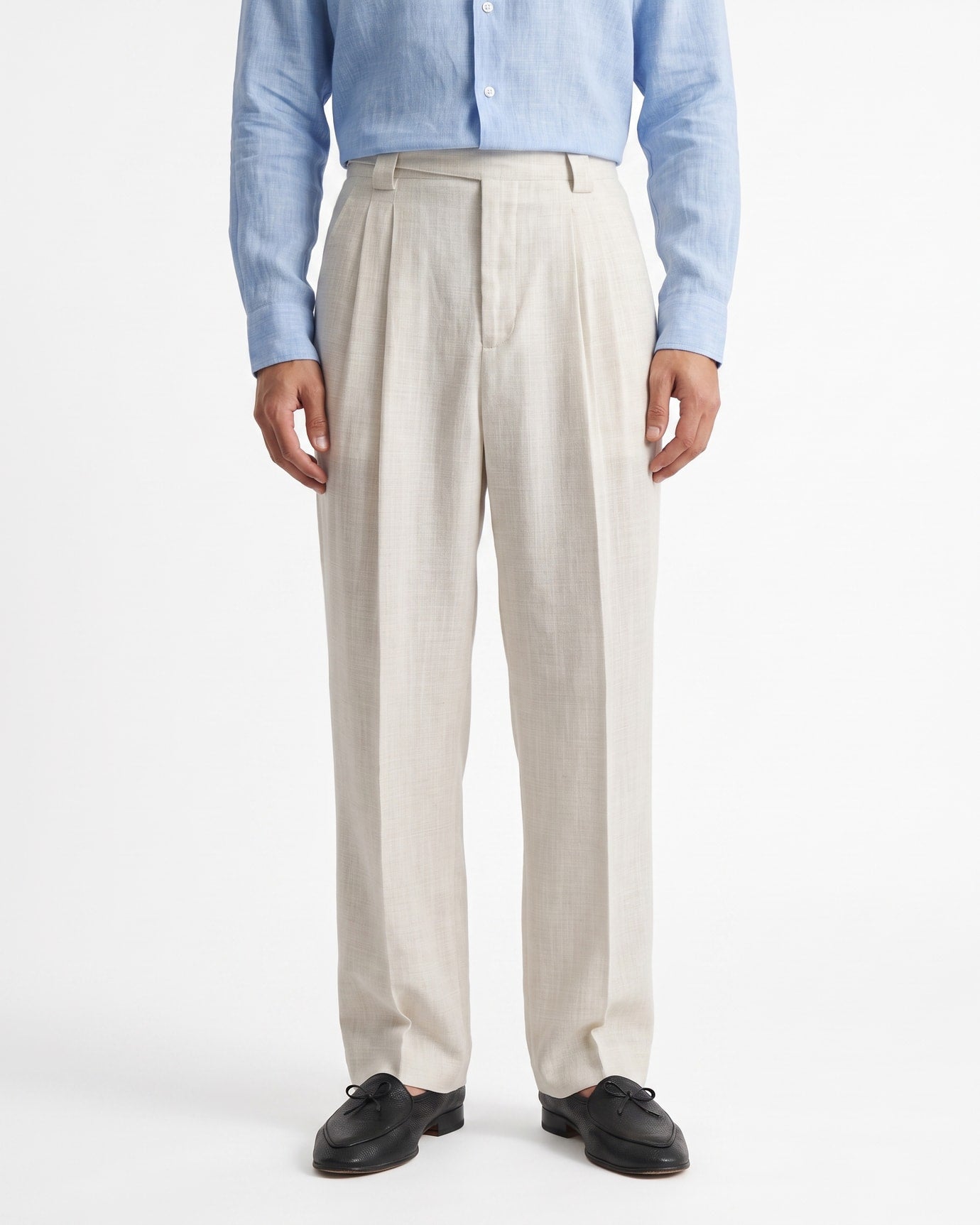 Vintage Tencel Linen Straight Leg Casual Pants