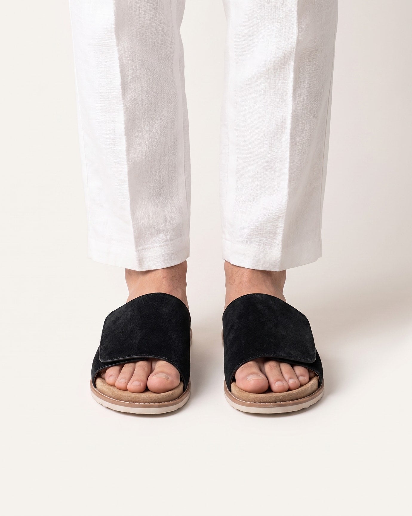 Breathable Leather Adjustable Flip-Flops