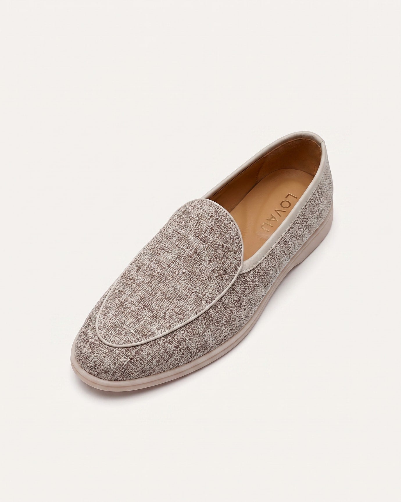 Paris Linen Leather Loafers
