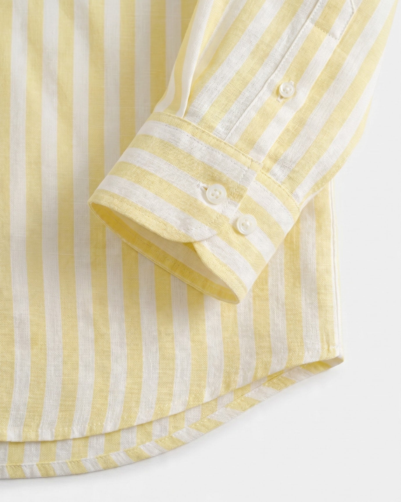 Striped V Neck Linen Shirt