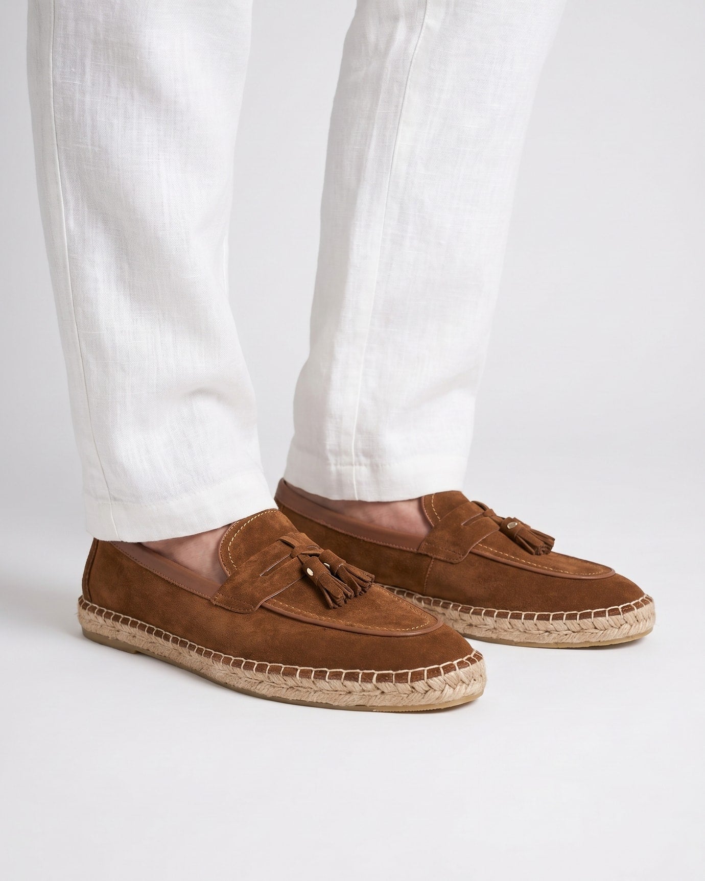 Mediterranean Suede Slip-On Loafers