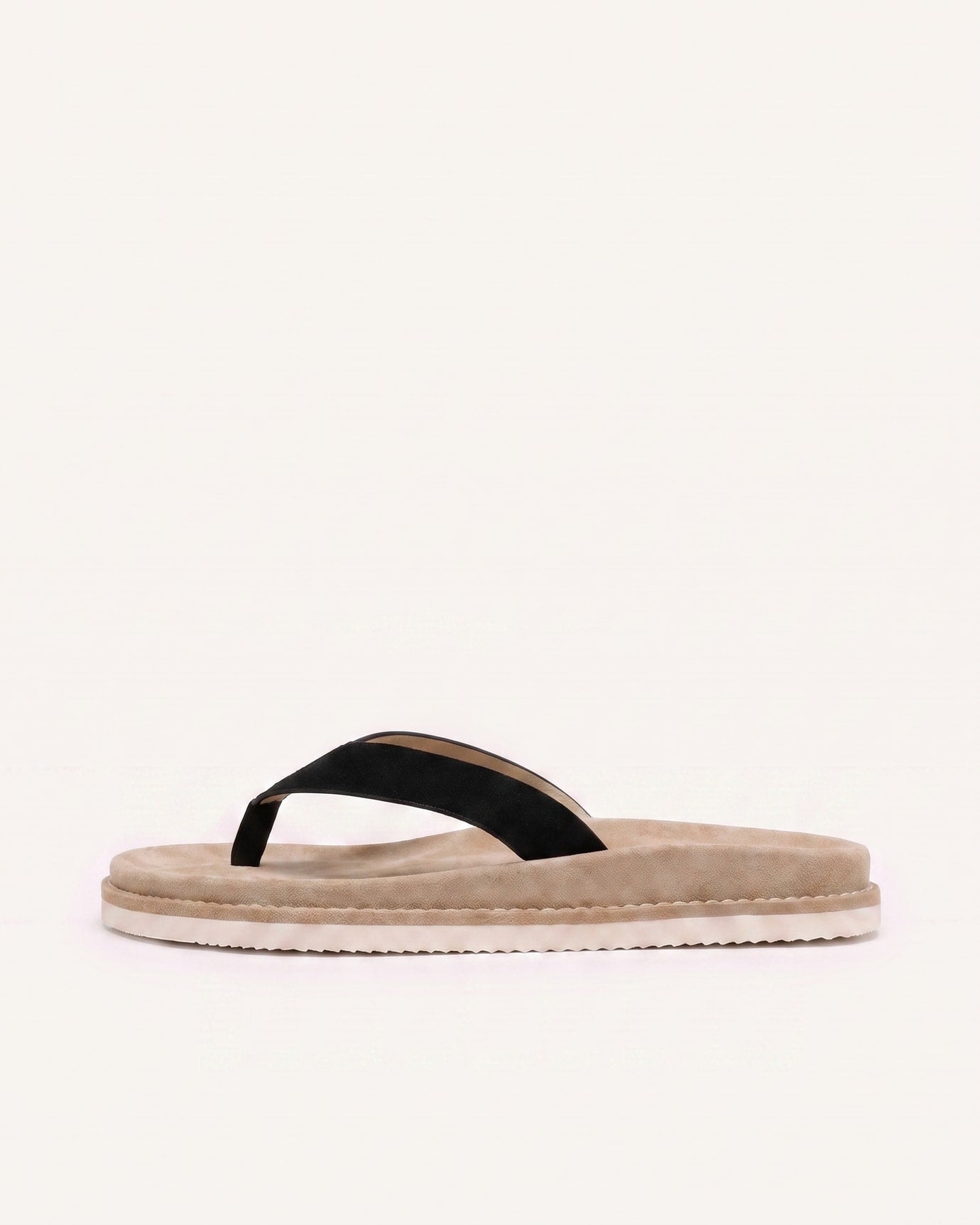 Miami Contrast Leather Flip-Flops