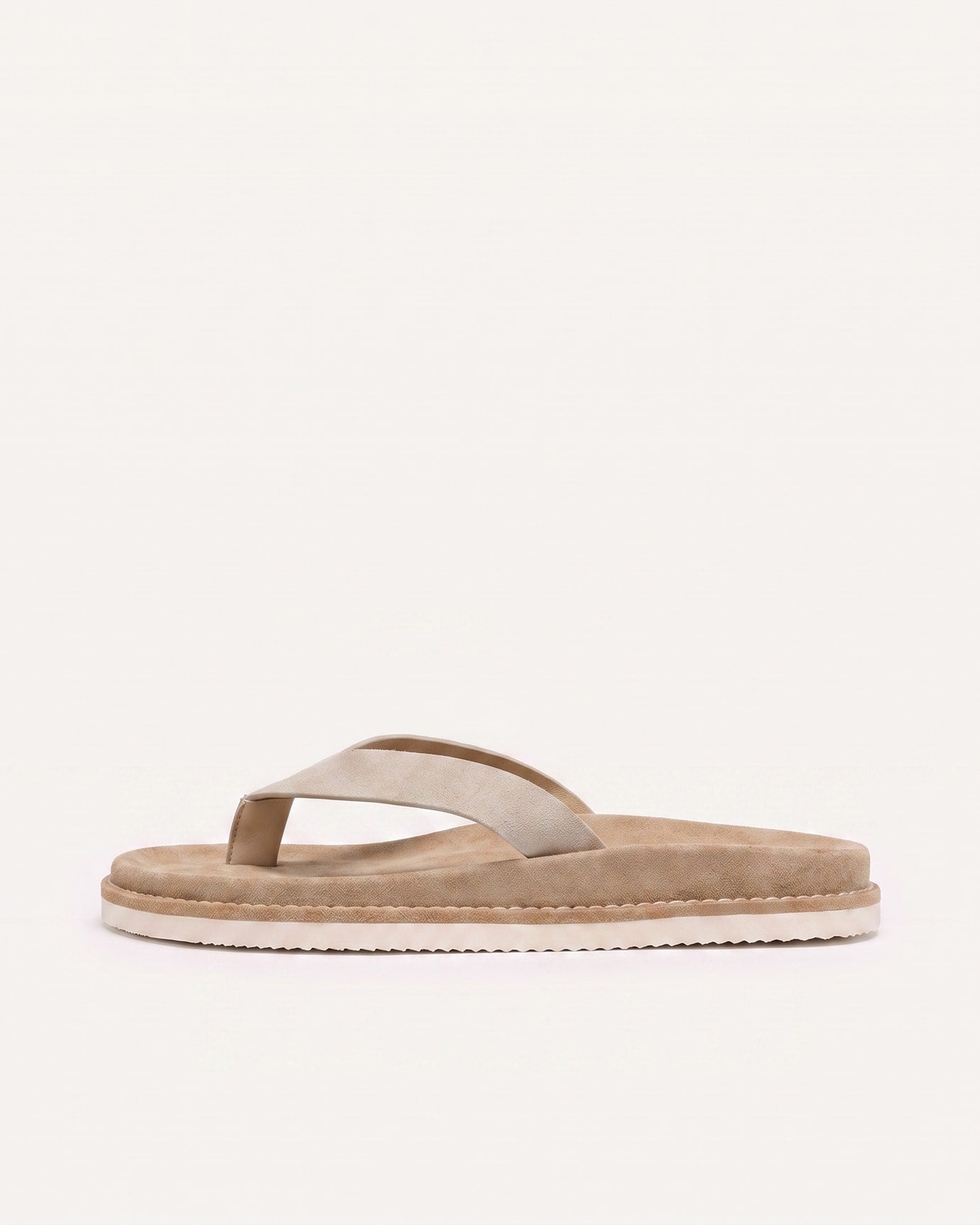 Miami Contrast Leather Flip-Flops