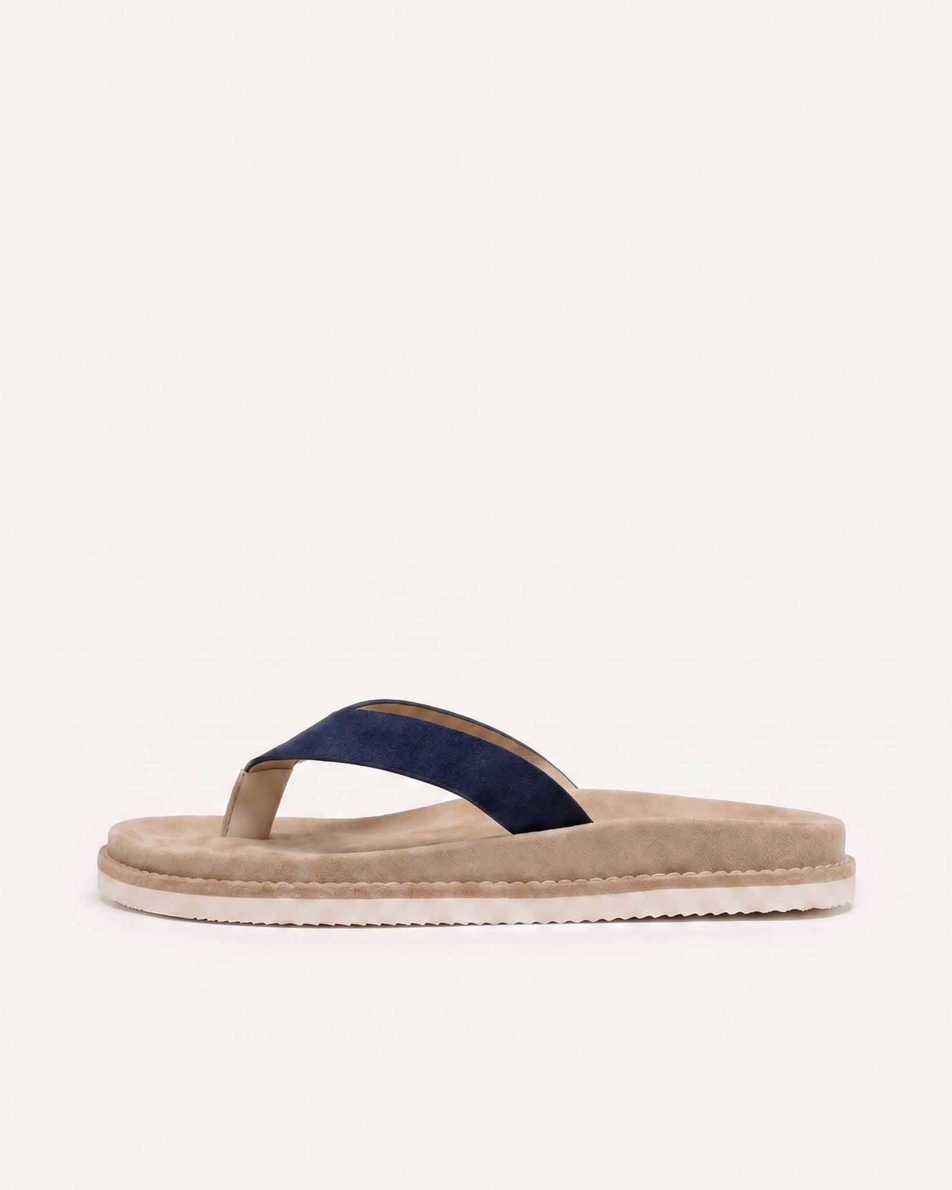 Miami Contrast Leather Flip-Flops