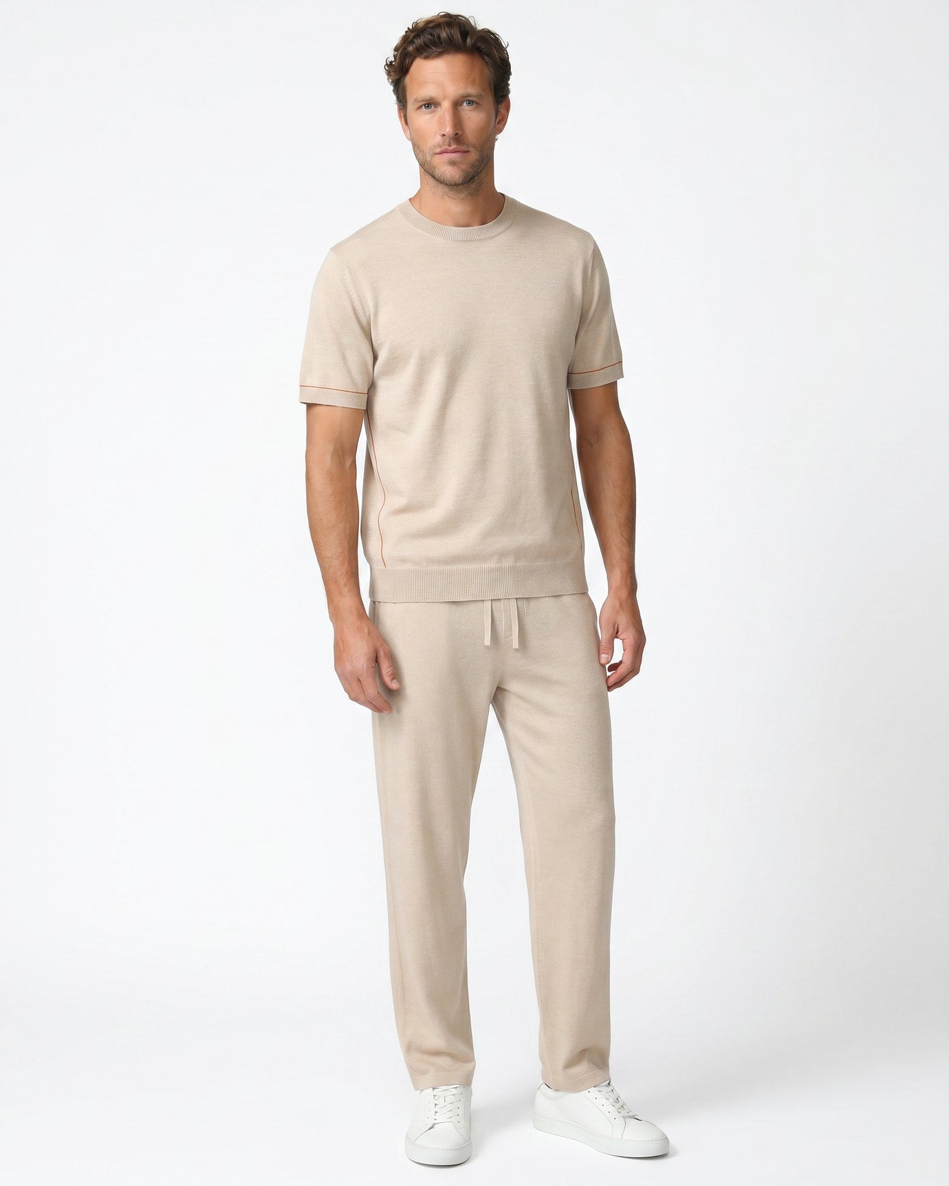 High End Mulberry Silk & Worsted Cashmere Set 