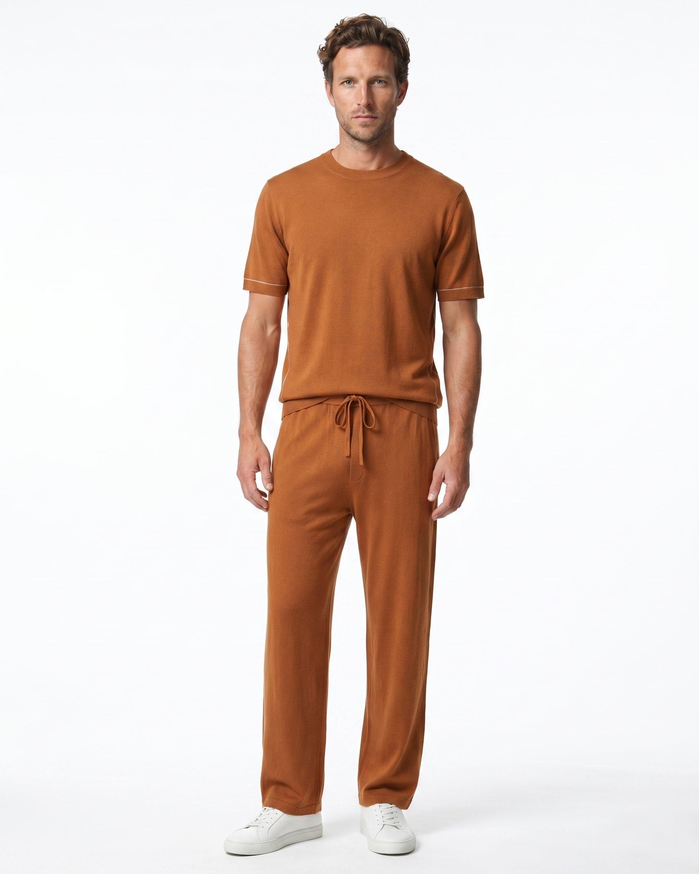 High End Mulberry Silk & Worsted Cashmere Set 