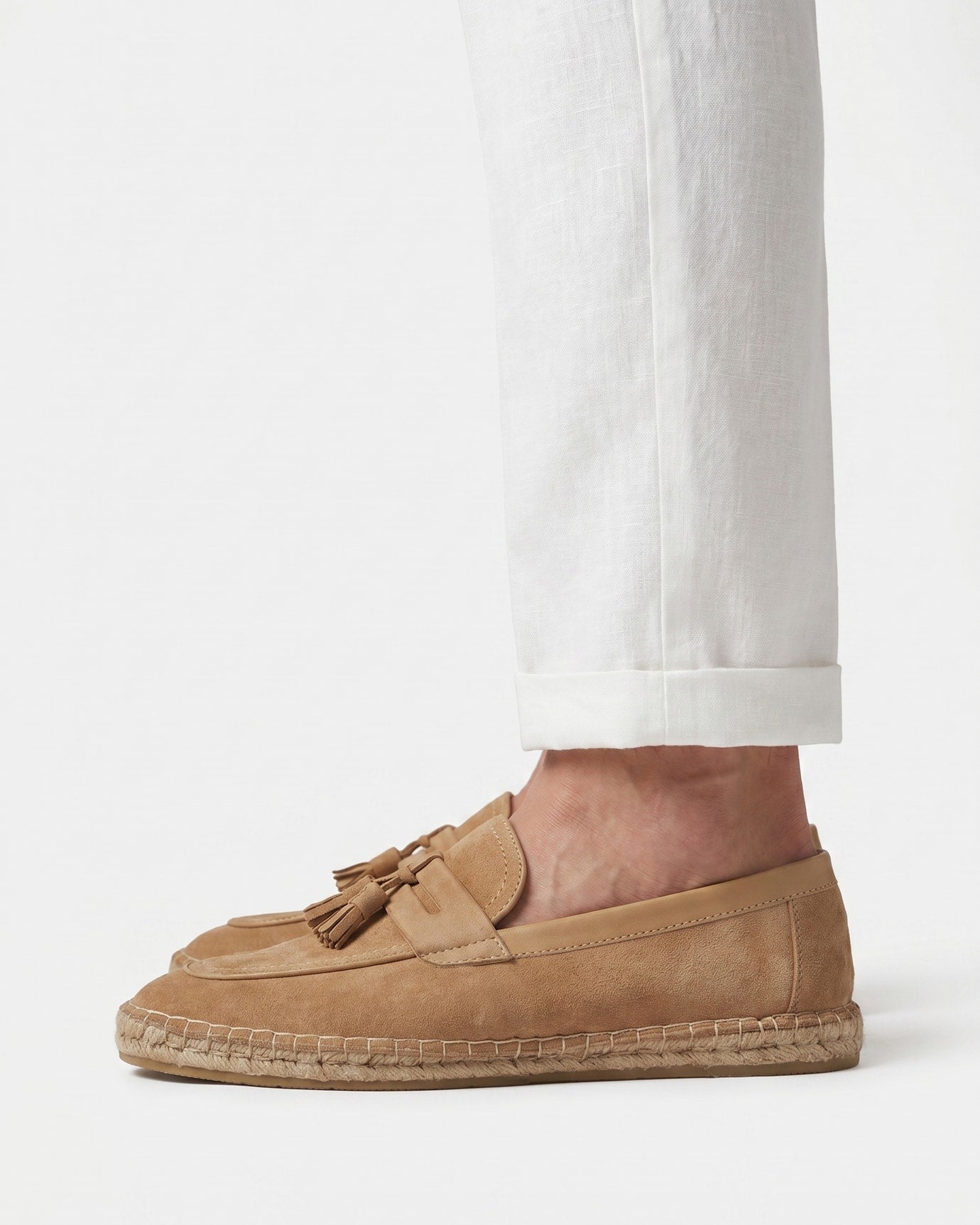 Mediterranean Suede Slip-On Loafers