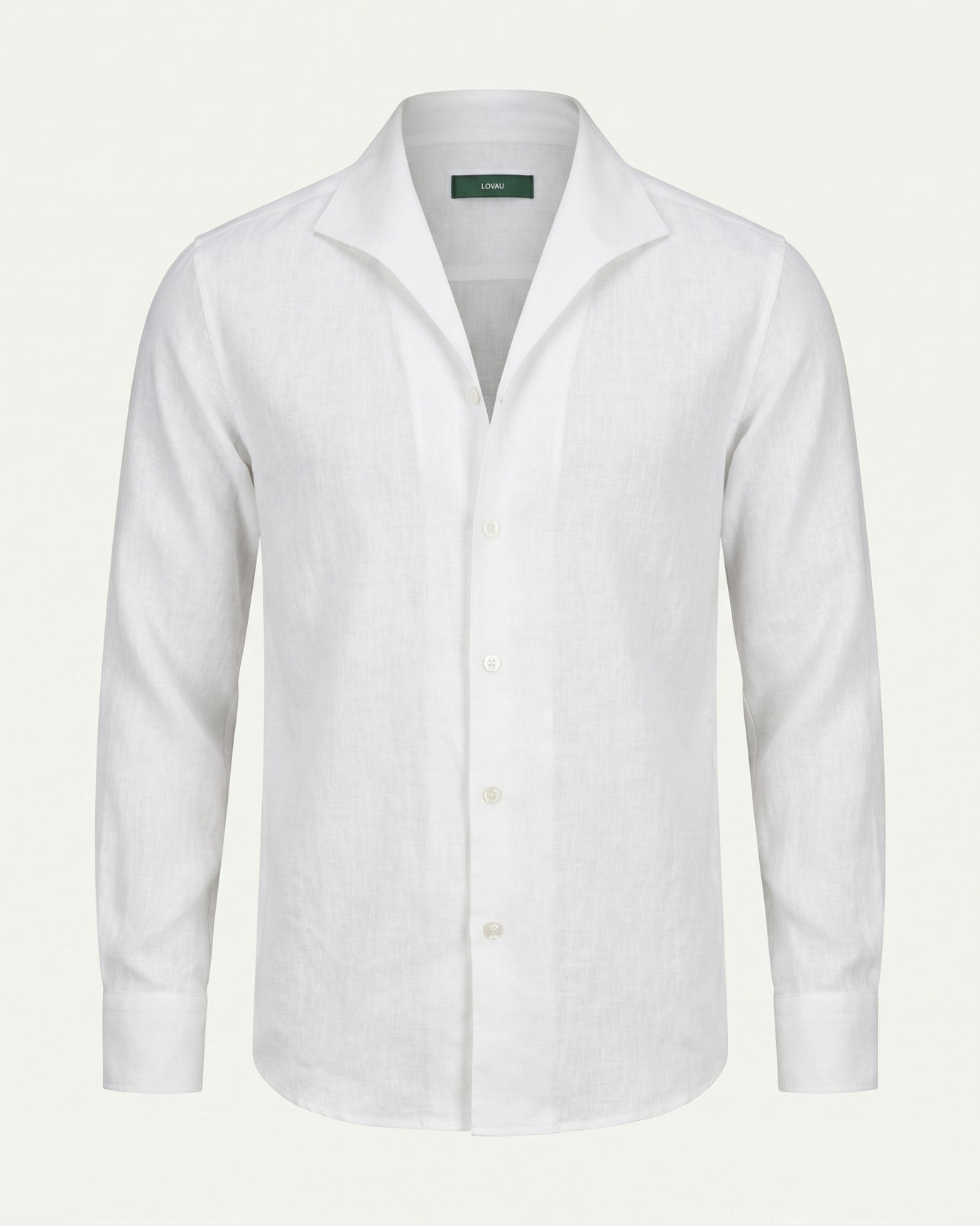 Marbella Square Collar Linen Shirt