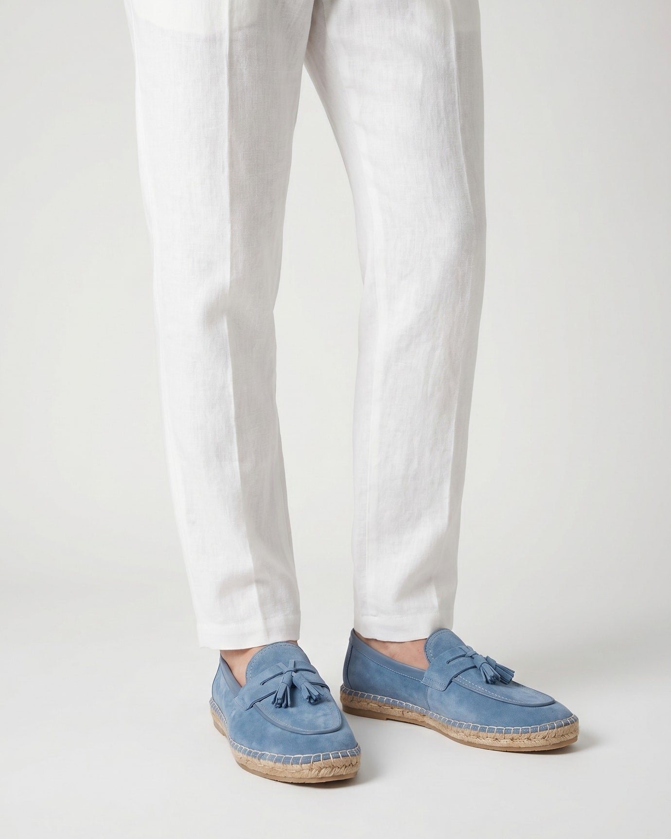 Mediterranean Suede Slip-On Loafers