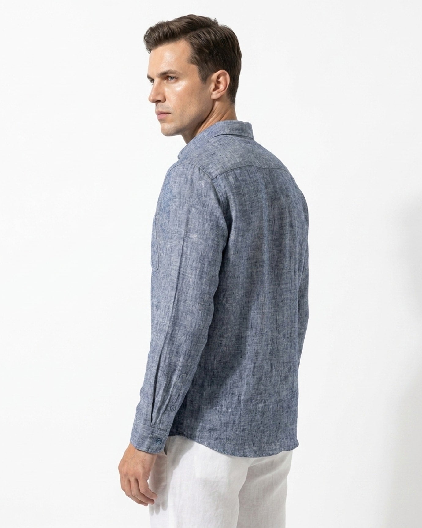 Linen Shirt Denim Blue