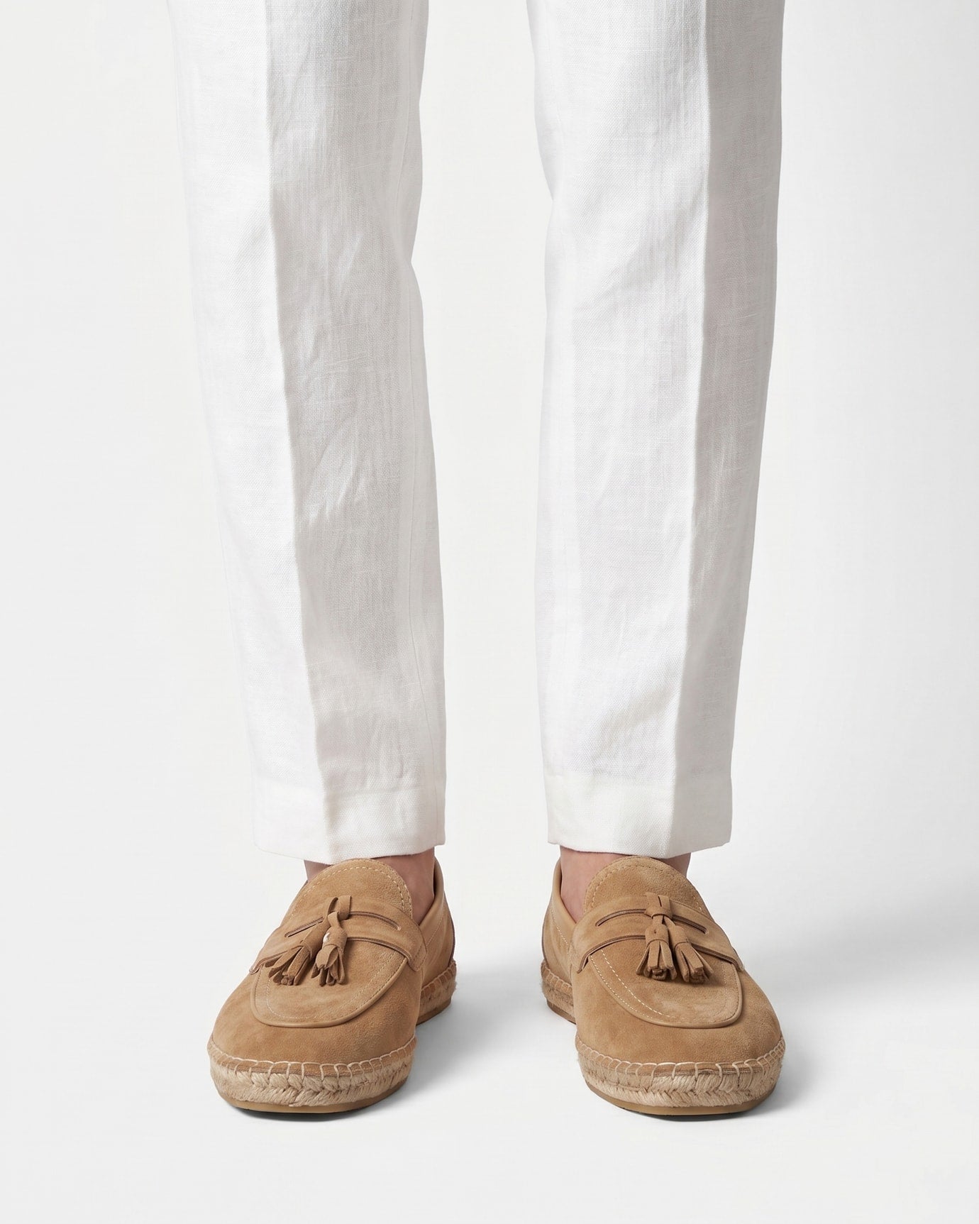 Mediterranean Suede Slip-On Loafers