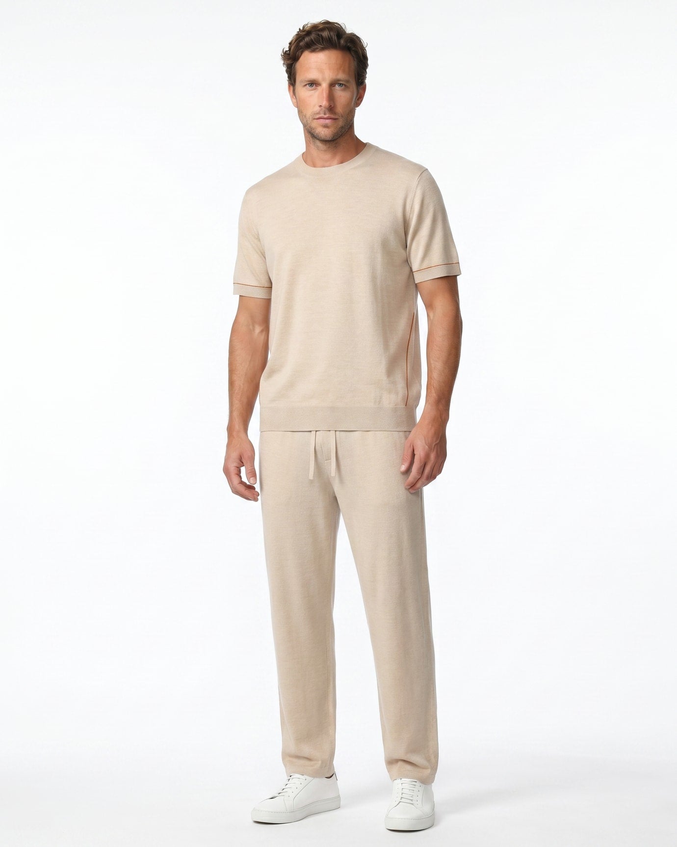 High End Mulberry Silk & Worsted Cashmere Set 