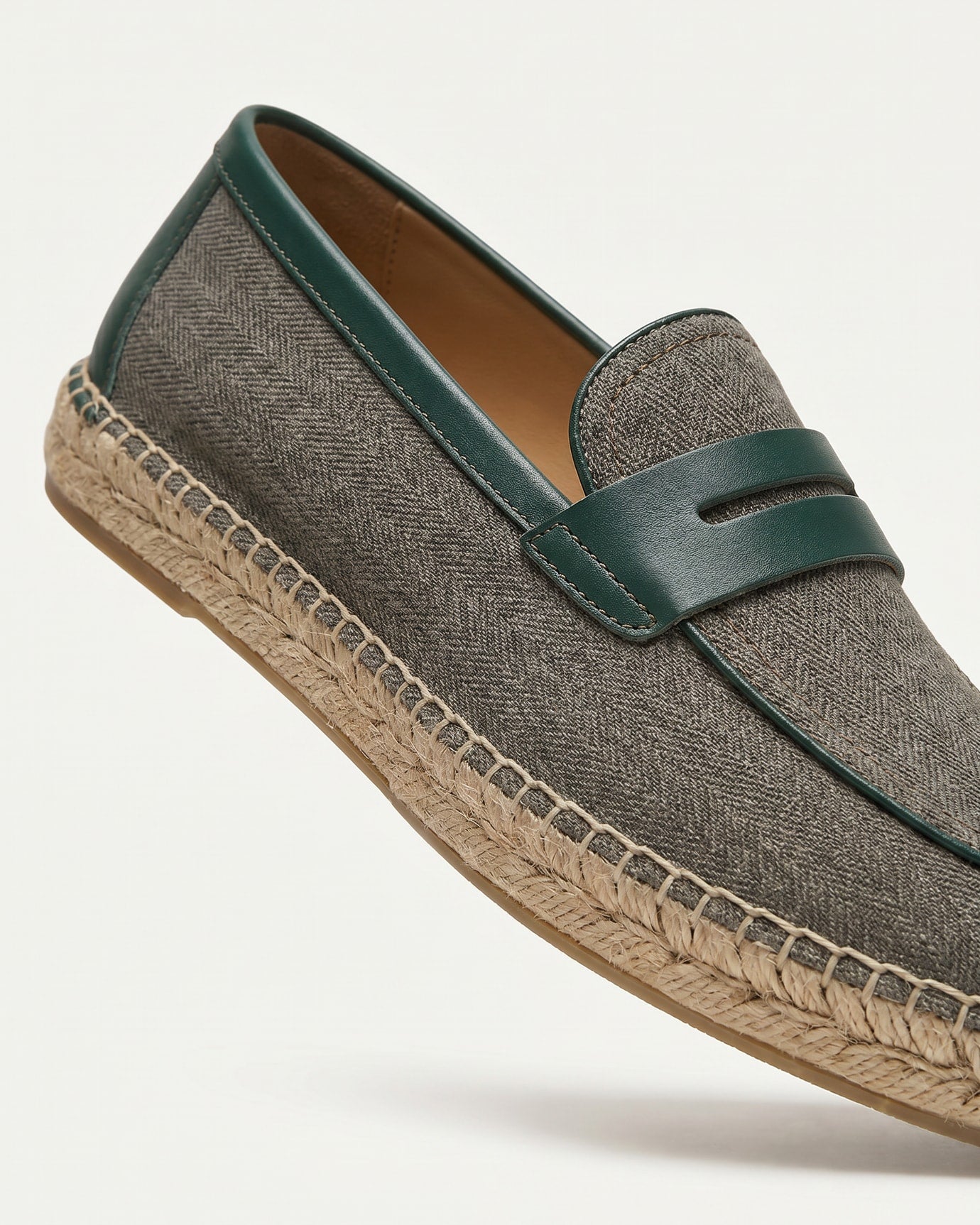 Ibiza Linen Leather Loafers