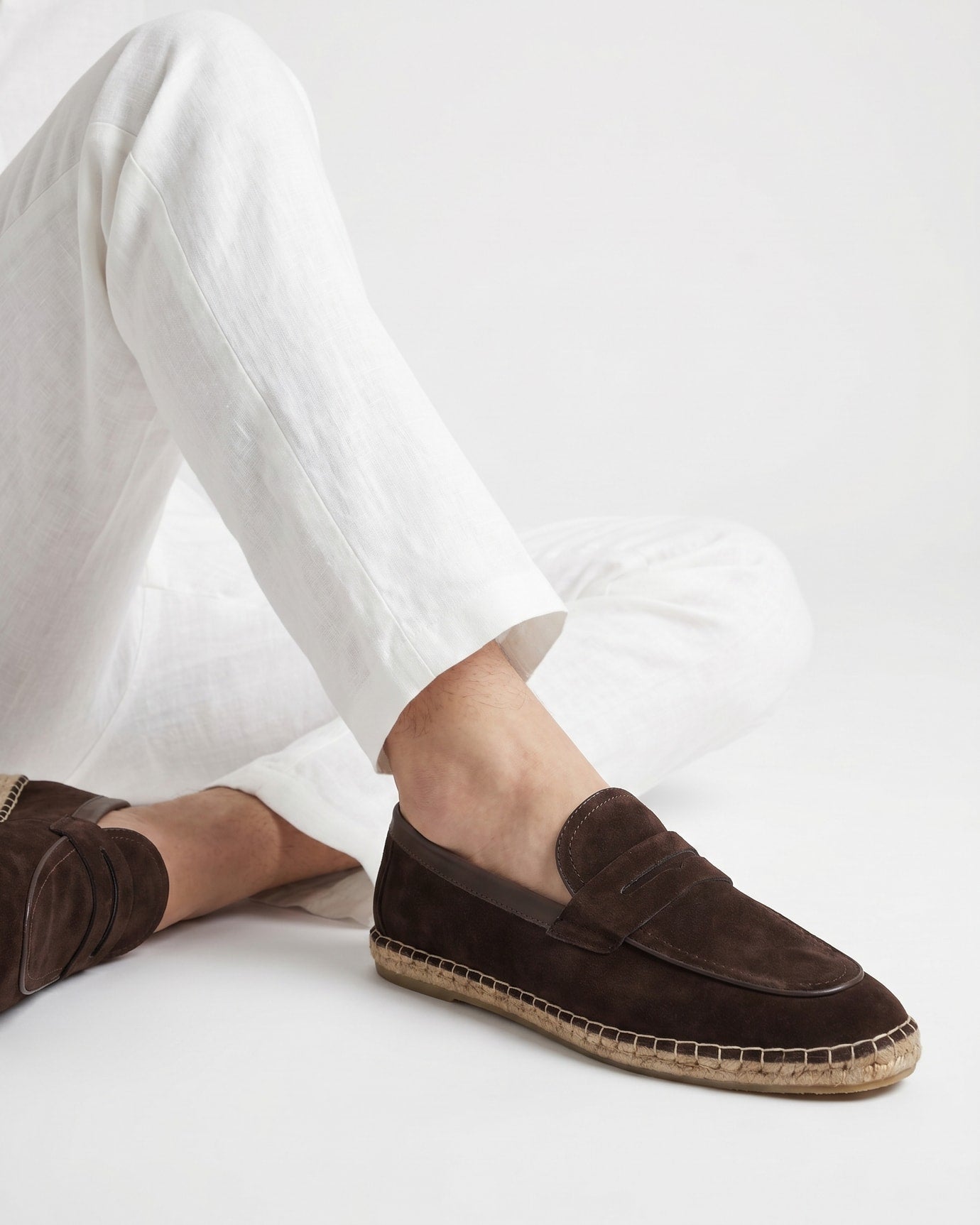 Mediterranean Suede Slip-On Loafers