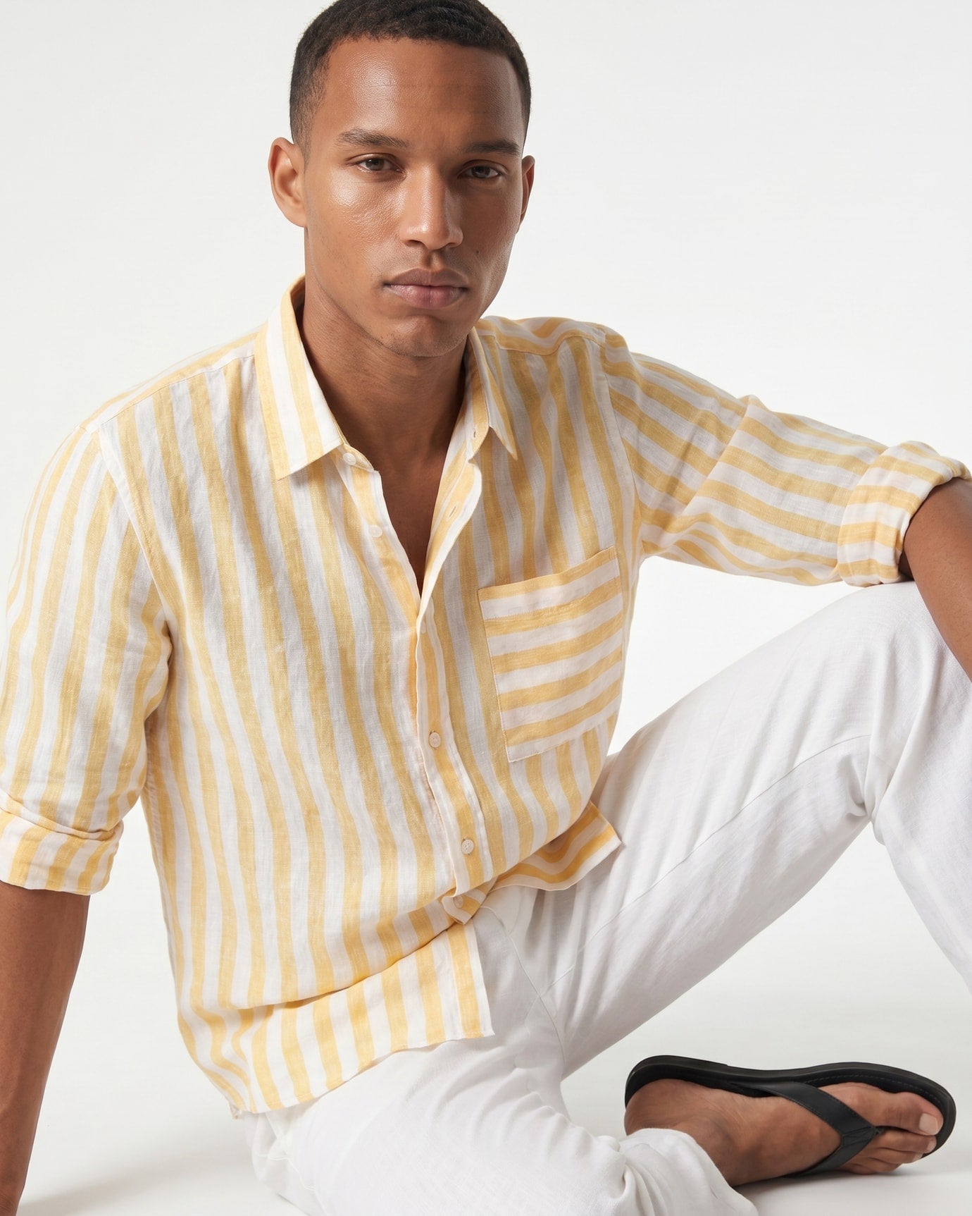 Montecarlo Striped Linen Shirt