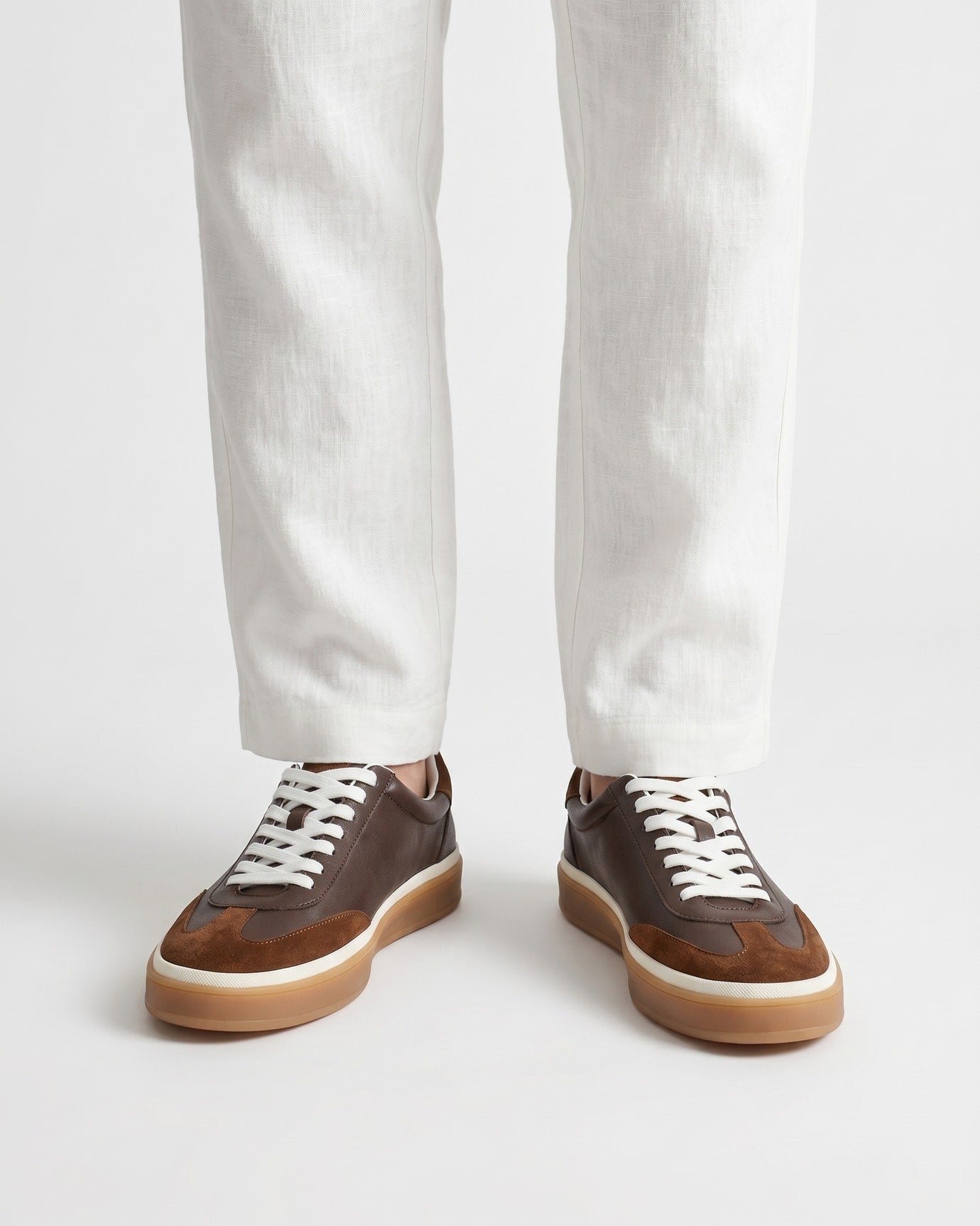 NY Leather Suede Sneakers