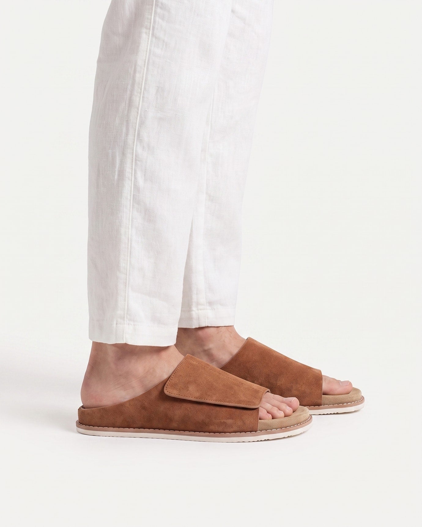 Breathable Leather Adjustable Flip-Flops