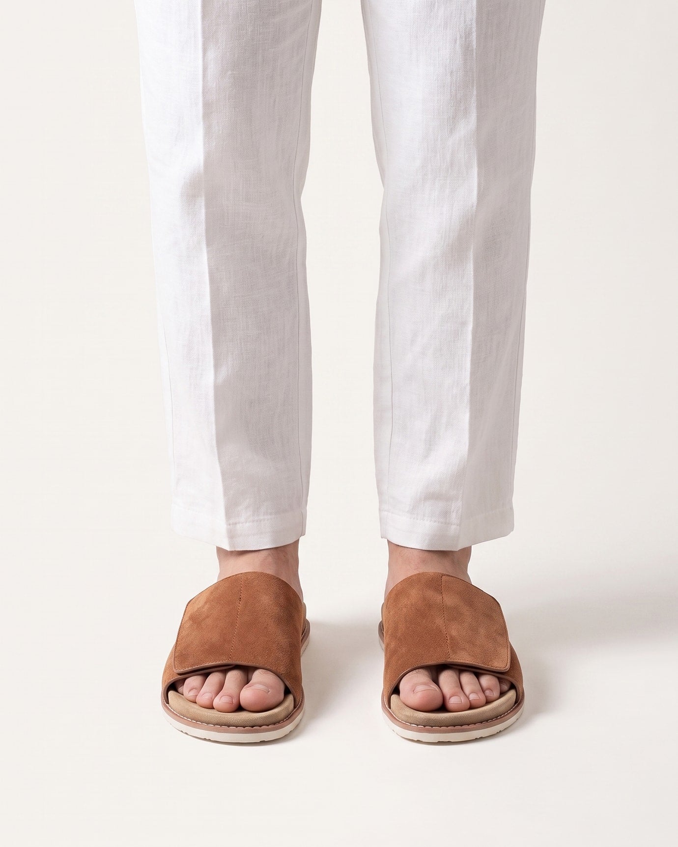 Breathable Leather Adjustable Flip-Flops