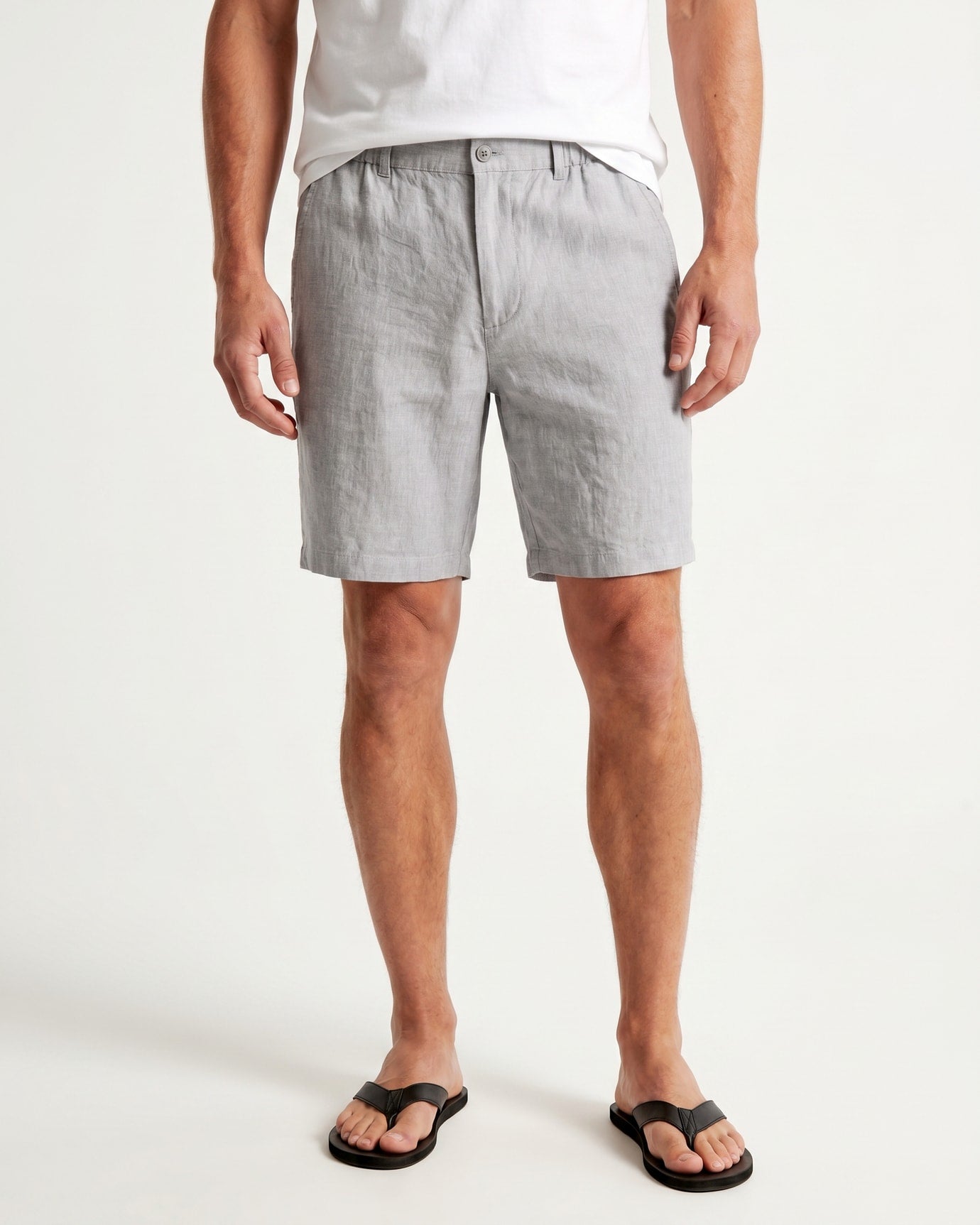 Monaco Linen Shorts with Elastic Waist