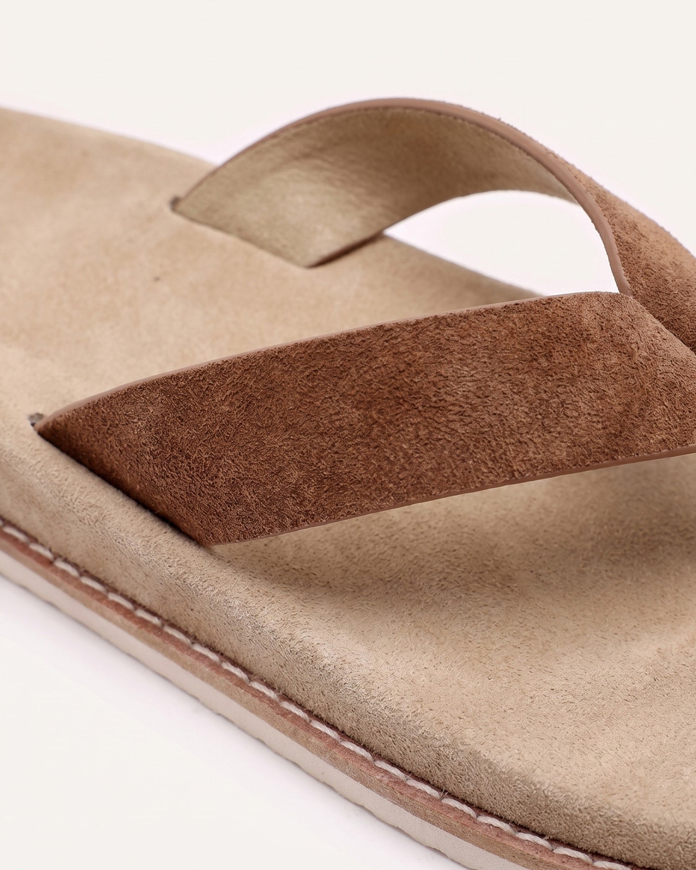 Miami Contrast Leather Flip-Flops