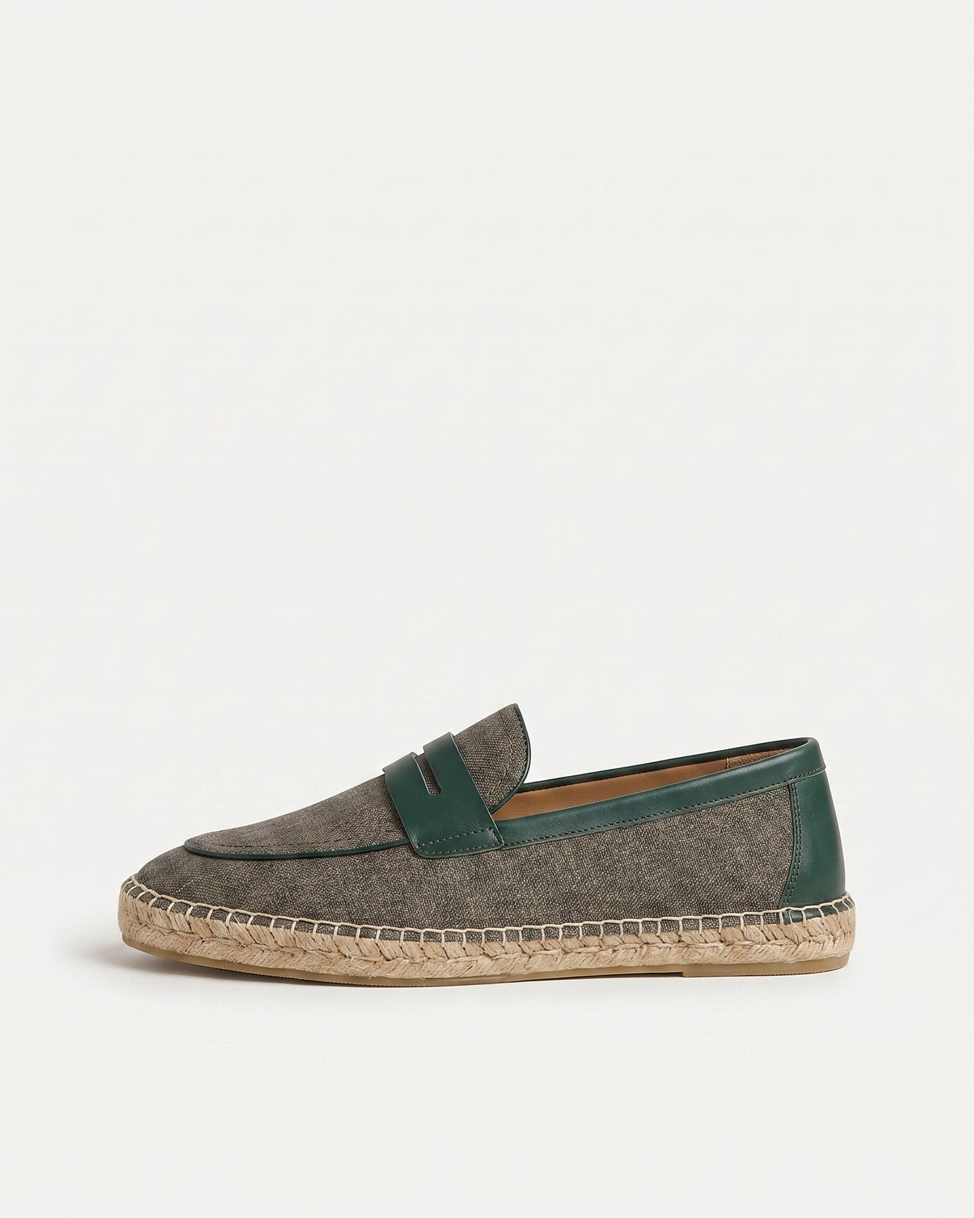 Ibiza Linen Leather Loafers