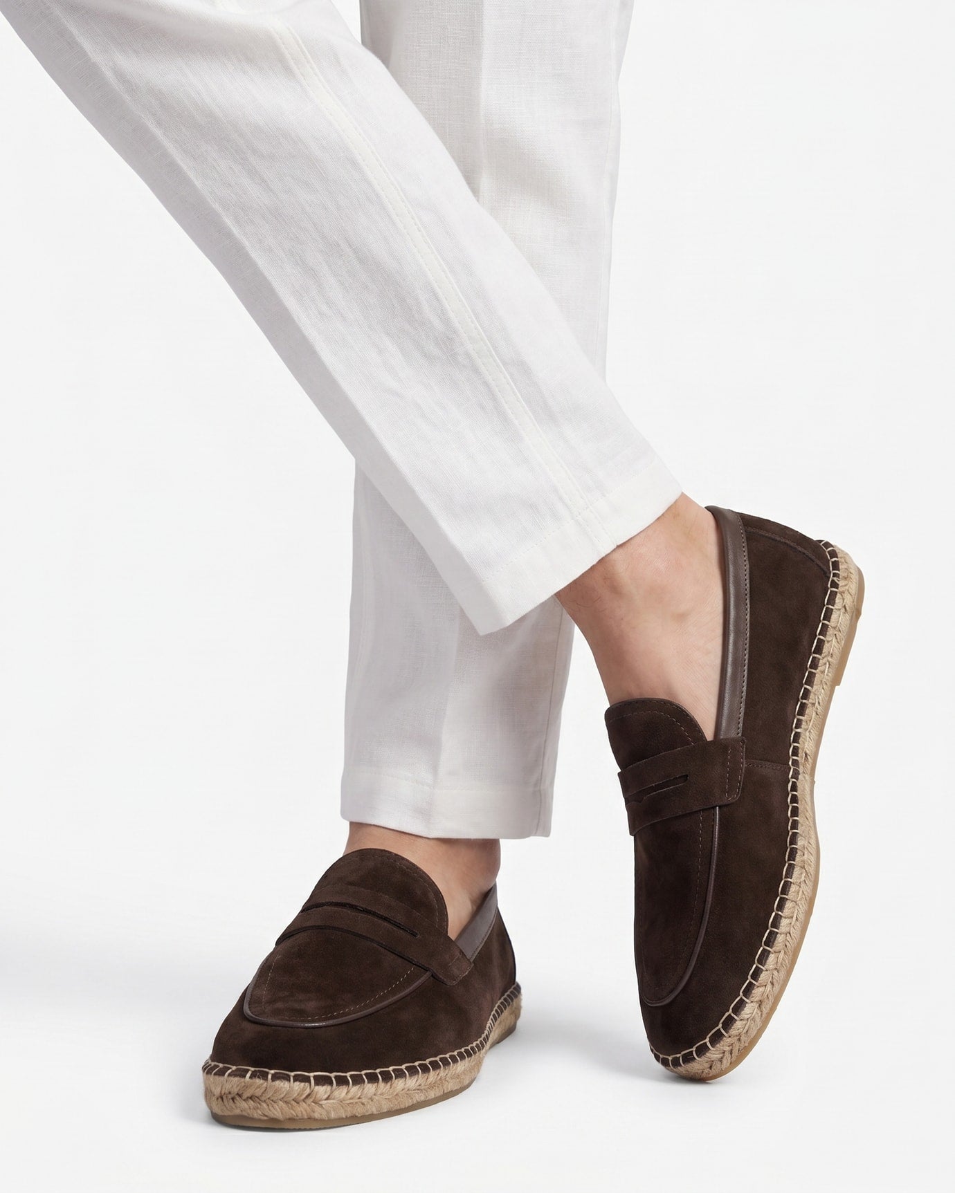 Mediterranean Suede Slip-On Loafers